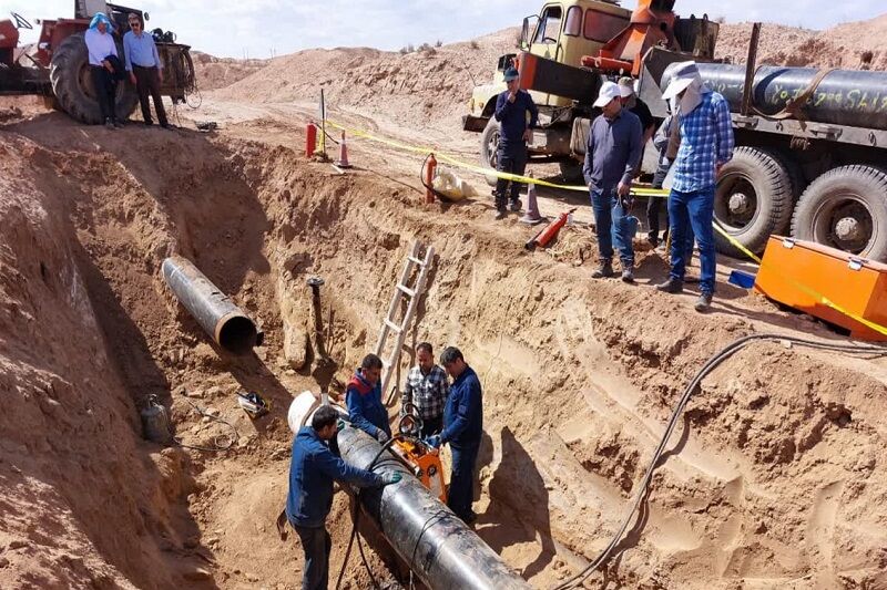 جمع آوری لوله های انتقال گاز یاسوج2